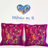 Funda para cojín colibrí