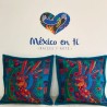 Funda para cojín colibrí